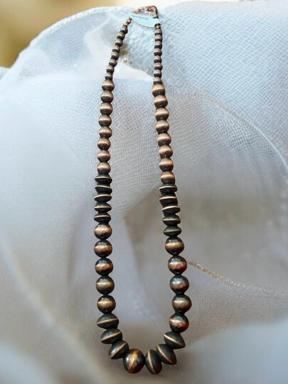 Nice new with tags Copper Navajo beaded necklace